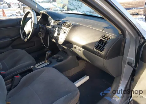 2001 Honda Civic Ex из США, поврежденный, VIN 2HGES26791H501872